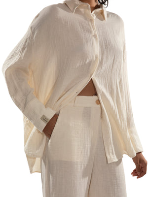 Load image into Gallery viewer, Eco Vibe Beige Shirt