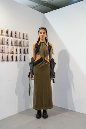 Load image into Gallery viewer, HALTER NECK DRESS