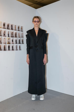 Load image into Gallery viewer, COLD SHOULDER BLAZER DRESS