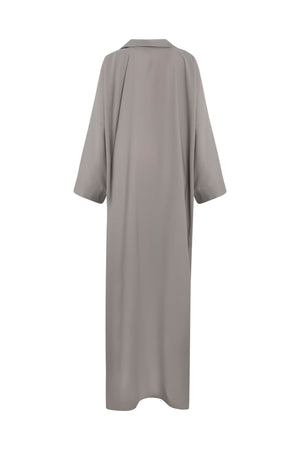 Load image into Gallery viewer, V-NECK LOOSE FIT DRESS WITH SHIRT SLEEVES DETAILS