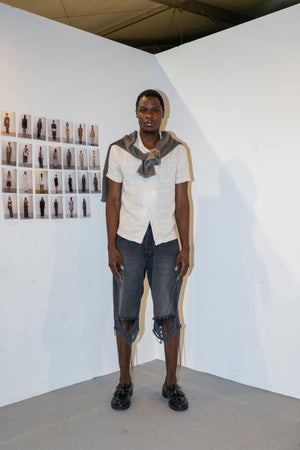 Load image into Gallery viewer, NOTCHED COLLARED TEXTURED SHIRT