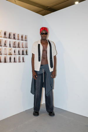 Load image into Gallery viewer, NOTCHED COLLARED TEXTURED SHIRT