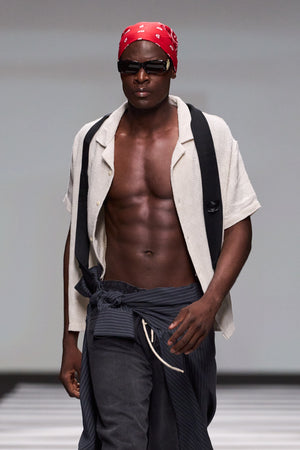 Load image into Gallery viewer, NOTCHED COLLARED TEXTURED SHIRT