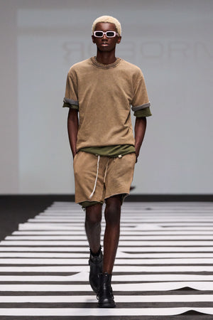 Load image into Gallery viewer, ROUND NECK T-SHIRT WITH MATCHING SHORTS