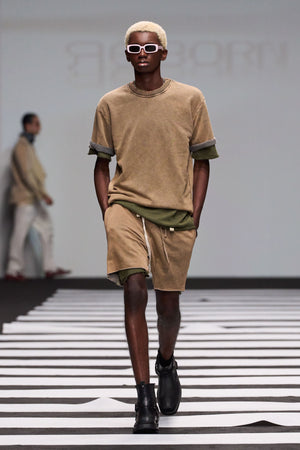 Load image into Gallery viewer, ROUND NECK T-SHIRT WITH MATCHING SHORTS