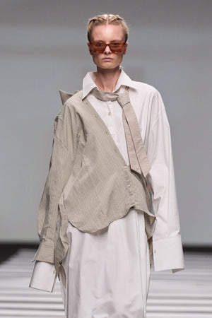 Load image into Gallery viewer, COLLARED LOOSE FIT SHIRT DRESS