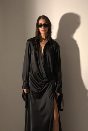 Load image into Gallery viewer, WRAP DRESS