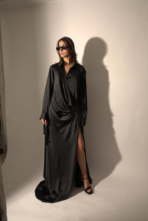Load image into Gallery viewer, WRAP DRESS