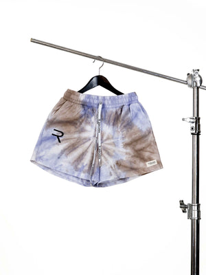 Load image into Gallery viewer, Purple Fuse Tye Die Shorts
