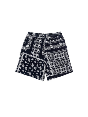 Load image into Gallery viewer, Black Bandana Print Lovin Shorts - Men