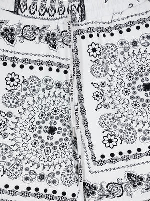 Load image into Gallery viewer, White Bandana Print Lovin Shorts