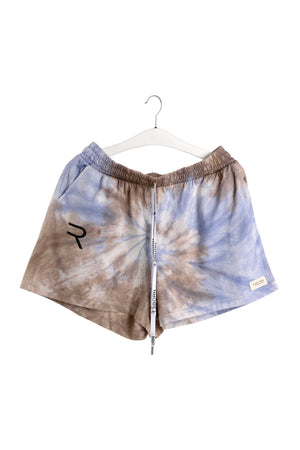 Load image into Gallery viewer, Purple Fuse Tie Dye Shorts
