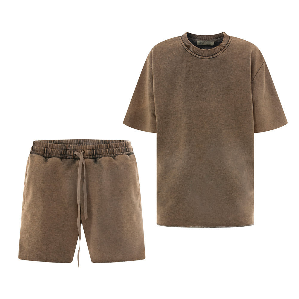 Round Neck T-Shirt With Matching Shorts