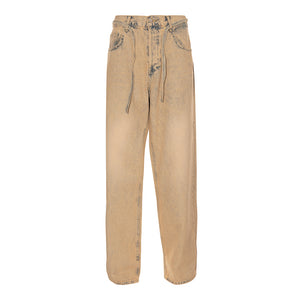 Load image into Gallery viewer, FADED DENIM RELAXED FIT PANTS
