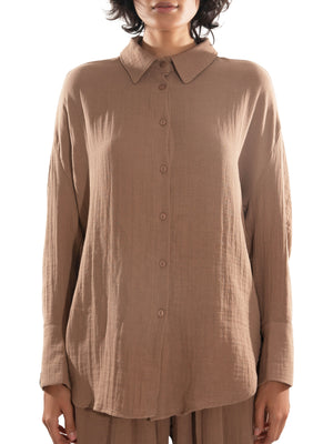Load image into Gallery viewer, Eco Vibe Brown Shirt
