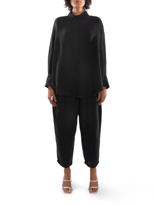 Load image into Gallery viewer, Eco Vibe Black Ankle Trousers

