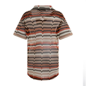 Load image into Gallery viewer, Warm Toned Striped Print Shirt
