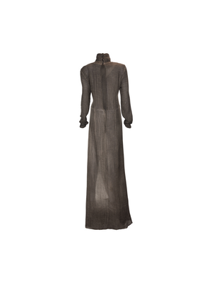 Load image into Gallery viewer, HIGH-NECK LONG SLEEVE DRESS WITH BACK OPENING
