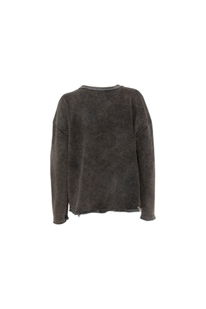 Load image into Gallery viewer, CHARCOAL LONG SLEEVE SWEATER
