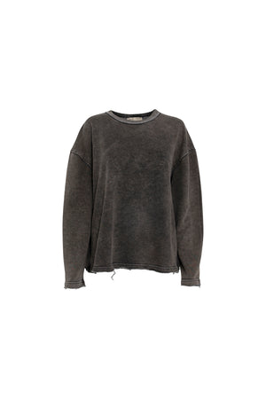 Load image into Gallery viewer, CHARCOAL LONG SLEEVE SWEATER
