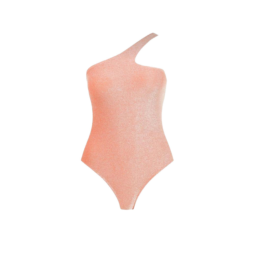 One Shoulder Shimmer Swimsuit