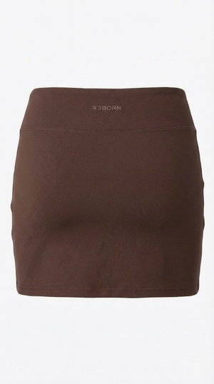 Load image into Gallery viewer, Contour Mini Skirt Chocolate
