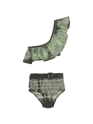 Load image into Gallery viewer, Army Frill Bikini - Girls
