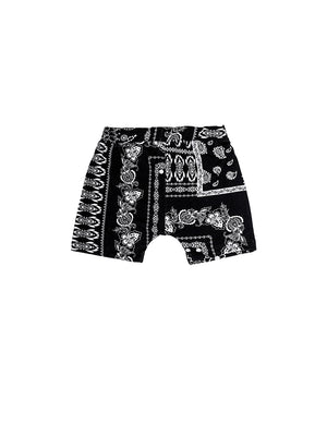 Load image into Gallery viewer, Mini Black Bandana Loving Shorts
