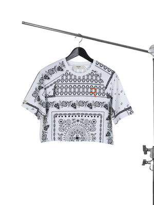 Load image into Gallery viewer, White Bandana Print Lovin T-Shirt
